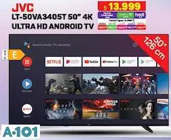JVC LT-50VA3405T 50 İNÇ 4 K ULTRA HD ANDROİD TV AKILLI TELEVİZYON